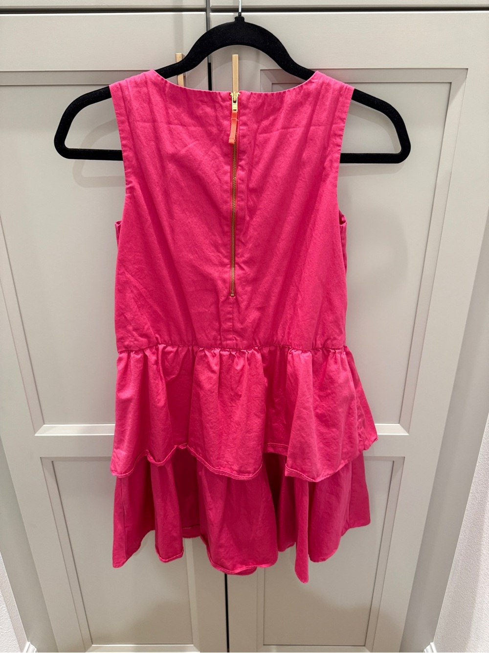 Crew cuts Girls' Sleeveless Tiered Dress in Hot Pink - Picture 5 of 5